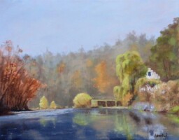Benešův mlýn na Lužnici 50x65